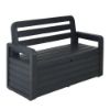 Immagine di PANCHINA FOREVERSPRING DIMENSIONI 132,5x58x89H CM COLORE ANTRACITE SCURO - ART. 599 TOOMAX
