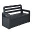 Immagine di PANCHINA FOREVERSPRING DIMENSIONI 132,5x58x89H CM COLORE ANTRACITE SCURO - ART. 599 TOOMAX