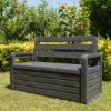 Immagine di PANCHINA FOREVERSPRING DIMENSIONI 132,5x58x89H CM COLORE ANTRACITE SCURO - ART. 599 TOOMAX
