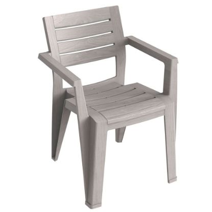 Immagine di SEDIA LIDO DIMENSIONI 58,5X61,25X79H CM COLORE GRIGIO TALPA - ART. 967 TOOMAX