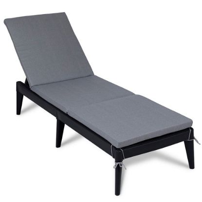 Immagine di LETTINO SIROLO SUNLOUNGER PLUS DIMENSIONI 60X186X32,5H CM COLORE ANTRACITE SCURO - ART. 953 TOOMAX