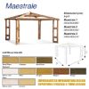 Immagine di GAZEBO MAESTRALE1 IN KIT 350X350 H280 CM