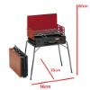 Immagine di BARBECUE A CARBONELLA TORNADO ROSSO MISURA L 67 P 35 H 87 CM IN VALIGETTA FERRABOLI (*)