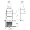 Immagine di BARBECUE PROMETEO CARBONELLA E LEGNA MISURA 125x64XH215,5 CM SAROM