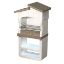 Immagine di BARBECUE CAORLE CARBONELLA E LEGNA MISURA 82x51,5XH165,5 CM SAROM