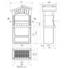 Immagine di BARBECUE CAORLE CARBONELLA E LEGNA MISURA 82x51,5XH165,5 CM SAROM