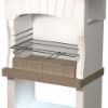 Immagine di BARBECUE CAORLE CARBONELLA E LEGNA MISURA 82x51,5XH165,5 CM SAROM