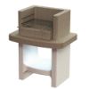 Immagine di BARBECUE SIENA CARBONELLA E LEGNA MISURA 78x55XH94,1 CM SAROM