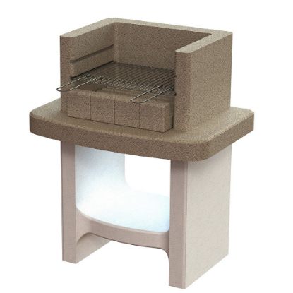 Immagine di BARBECUE SIENA CARBONELLA E LEGNA MISURA 78x55XH94,1 CM SAROM