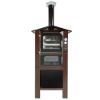 Immagine di FORNO DA ESTERNO TAFER GENESIS 100 VERNICIATO CON CARRELLO - CAMERA DI COTTURA CM 52x103 TAFER