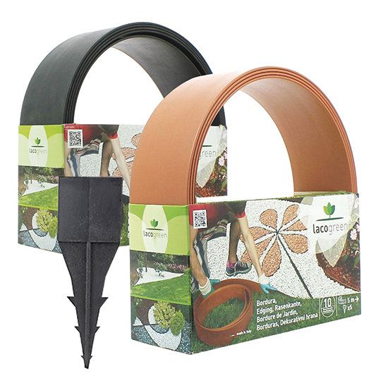 Immagine di BORDURA NERA PVC SPESSORE 4 MM H12 CM LUNGHEZZA 5 MT LACOPLAST