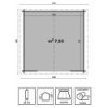 Immagine di CASETTA BLOCKHOUSE ASTRID SP28 L300-P300-H226 CM LOSA
