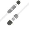 Immagine di CAVO SMART PHONE MICRO USB CON ADATTATORE PER IPHONE 1 METRI ELECTRALINE
