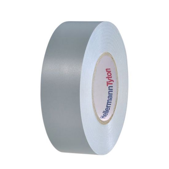 Immagine di NASTRO ISOLANTE PVC 19 MM 20MT GRIGIO HELLERMANNTYTON