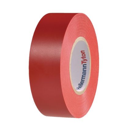 Immagine di NASTRO ISOLANTE PVC 19 MM 20MT ROSSO HELLERMANNTYTON