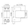Immagine di LIMITATORE DI SOVRATENSIONE 2 MODULI E 2 VASISTORI DI PROTEZIONE 600VDC PV IT-PRO T2-600 2+0 ITALWEBER