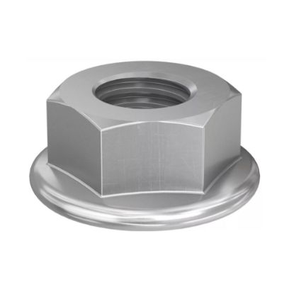Immagine di DADO ESAGONALE FLANGIATO IN ACCIAIO INOX A2 M10 CONFEZIONE 100 PZ FISCHER