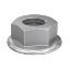Immagine di DADO ESAGONALE FLANGIATO IN ACCIAIO INOX A2 M12 CONFEZIONE 100 PZ FISCHER