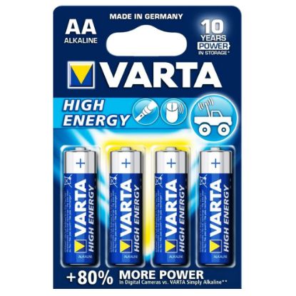 Immagine di PILA STILO AA 1,5V LONGLIFE POWER CONFEZIONE 4 PZ VARTA