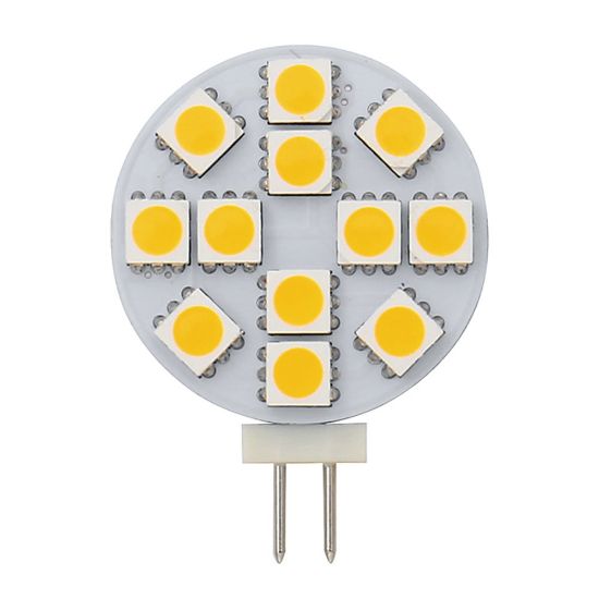 Immagine di LAMPADINA CIRCOLARE LED PROFILO PIATTO 2W 12V 3K ECOLED G4 ROUND BEGHELLI