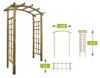 Immagine di PERGOLA AUTOCLAVATA L160-P72 H221 CM