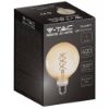 Immagine di LAMPADINA LED A FILAMENTO AMBRATA A DOPPIA SPIRALE 1800K G125 DIMMERABILE ATTACCO E27 DIMENSIONE 125 X 173 MM 6W VT-2126-N V-TAC