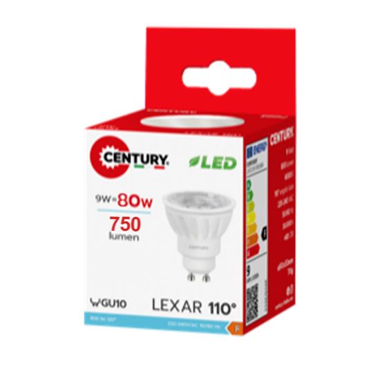 Immagine di LAMPADINA LED ATTACCO GU10 LUCE NATURALE 4000K LEXAR 110 9W CENTURY