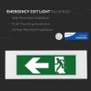 Immagine di LAMPADA DI EMERGENZA 3,8W 20LED 6000K MONTAGGIO AD INCASSO MODALITR SA E SE 12H DI RICARICA DIMENSIONE 346x107x60 MM IP20 VT-511-S V-TAC