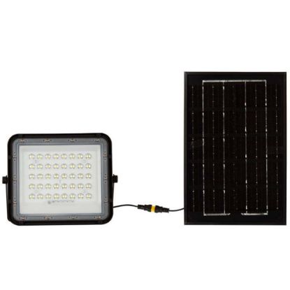 Immagine di PROIETTORE LED CON TELECOMANDO E PANNELLO SOLARE 6W COLORE NERO 4000K IP65 VT-40W-B V-TAC