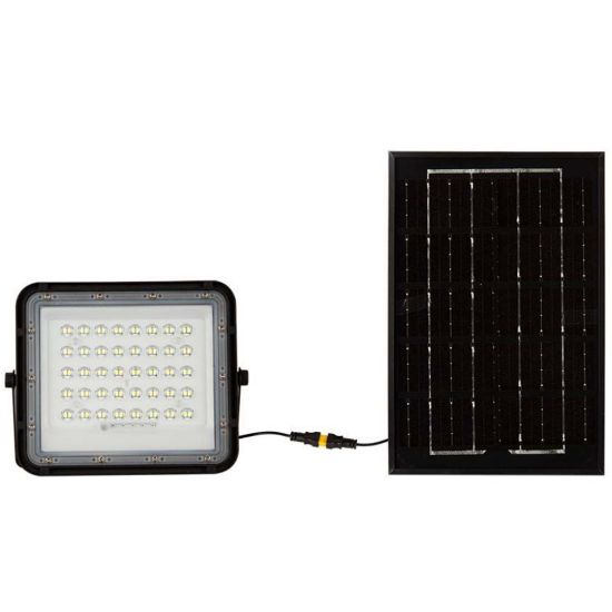 Immagine di PROIETTORE LED CON TELECOMANDO E PANNELLO SOLARE 6W COLORE NERO 4000K IP65 VT-40W-B V-TAC