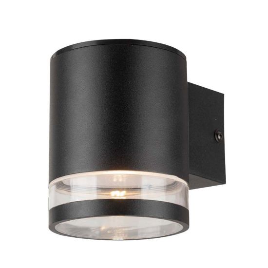 Immagine di LAMPADA LED DA MURO SOLARE 1W CILINDRICA CORPO NERO 121X90X112.5MM 3000K IP54 VT-1139 V-TAC