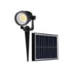 Immagine di FARETTO LED DA TERRA A PICCHETTO COLORE NERO CON PANNELLO SOLARE 2W 140x150x280 MM 6400K IP65 VT-952 V-TAC