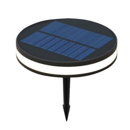 Immagine di LAMPADA LED DA TERRA A PICCHETTO SOLARE 2W COLORE NERO DIAMETRO 155MM ALTEZZA 200MM 3000K IP44 VT-1146 V-TAC