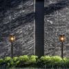 Immagine di LAMPIONCINO LED DA TERRA SOLARE 2.5W CON SENSORE DI MOVIMENTO A MICROONDE 120x120 MM COLORE NERO ALTEZZA 800 MM 3000K IP44 VT-1134 V-TAC