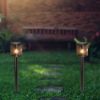 Immagine di LAMPIONCINO LED DA TERRA SOLARE 2.5W CON SENSORE DI MOVIMENTO A MICROONDE 120x120 MM COLORE NERO ALTEZZA 800 MM 3000K IP44 VT-1134 V-TAC