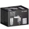 Immagine di APPLIQUE A MURO DA ESTERNO CON SENSORE DI MOVIMENTO ROTONDA 17W 150LM/W COLORE NERO 3000K IP65 VT-11020-RD-B V-TAC