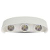 Immagine di APPLIQUE A MURO DA ESTERNI CON DOPPIO FASCIO LUMINOSO 6W COLORE BIANCO 3000K IP65 VT-846-W-N V-TAC