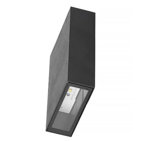 Immagine di APPLIQUE A MURO DA ESTERNI RETTANGOLARE 4W COLORE NERO 3000K IP65 VT-844-B-N V-TAC