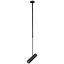 Immagine di PORTAFARETTO LED A SOSPENSIONE GU10 CORPO IN ALLUMINIO NERO DIAMETRO 60x220 MM LAMPADINA NON INCLUSA VT-7900-B V-TAC