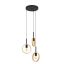 Immagine di LAMPADA EGLO IPSDEN - STRUTTURA IN ACCIAIO / FINITURA METALLO DIFFUSORE IN LEGNO / FINITURA BRUNITO H1300 DIAMETRO 300