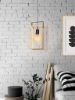 Immagine di LAMPADA EGLO FAMBOROUGH - STRUTTURA IN METALLO E LEGNO / FINITURA NERO, COLOR NATURALE 160x105 H 1100