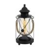 Immagine di LAMPADA EGLO BRADFORD - STRUTTURA IN ACCIAIO / FINITURA METALLO DIFFUSORE IN VETRO / FINITURA CERAMICA H330 DIAMETRO 140