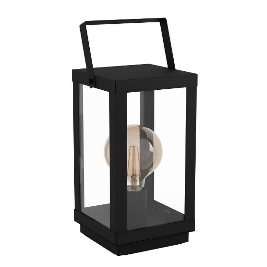 Immagine di LAMPADA EGLO BRADFORD 1 - STRUTTURA IN ACCIAIO / FINITURA METALLO DIFFUSORE IN VETRO / FINITURA CERAMICA 165x150 H 370
