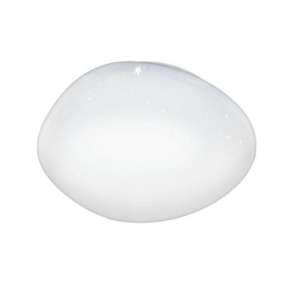 Immagine di EGLO SILERAS - STRUTTURA IN ACCIAIO / FINITURA BIANCO DIFFUSORE IN PLASTICA CON EFFETTO CRISTALLO / FINITURA BIANCO H85
