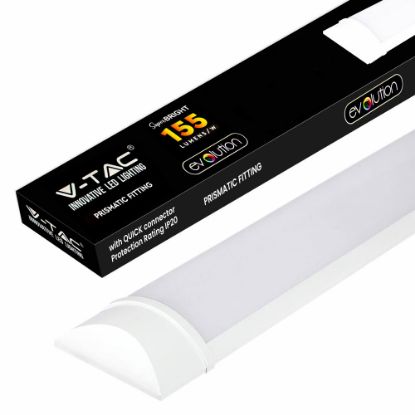 Immagine di PLAFONIERA LED IN PLASTICA 30W 155LM/W 6500K LUNGHEZZA 1200MM V-TAC