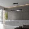 Immagine di PLAFONIERA LED A SOSPENSIONE 40W LUNGHEZZA 500MM COLORE NERO CON SELETTORE CCT 3000K,4000K O 6500K IP20 VT-7-44-B V-TAC