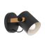 Immagine di LAMPADA EGLO HORNWOOD - STRUTTURA IN ACCIAIO / FINITURA NERO, PANNA DIFFUSORE IN LEGNO / FINITURA BRUNITO DIAMETRO 170