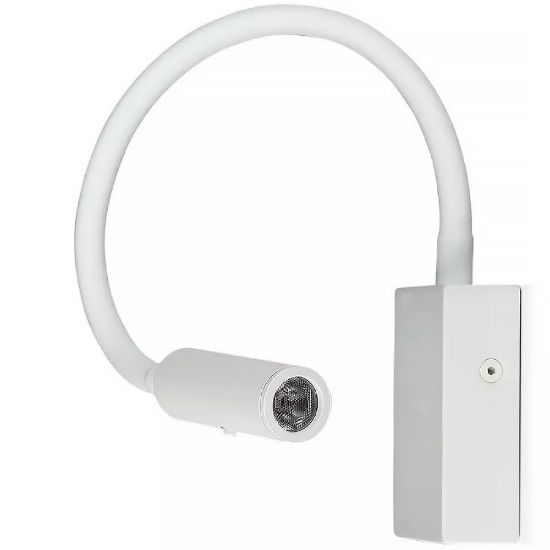 Immagine di APPLIQUE A MURO DA LETTURA LED 3W COLORE BIANCO 3000W VT-2903-N V-TAC