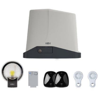 Immagine di KIT AUTOMAZIONE PER CANCELLO SCORREVOLE PORTATA 600KG 230V KEY
