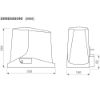 Immagine di KIT AUTOMAZIONE PER CANCELLO SCORREVOLE PORTATA 600KG 230V KEY